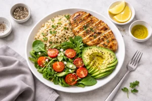 Macros: Balanced Meal with Protein, Carbs, and Healthy Fats